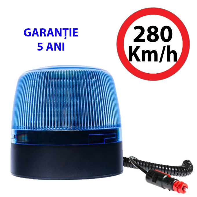 Girofar LED Magnetic 12-24V 24 LED-uri de 3W 5 ani Garantie